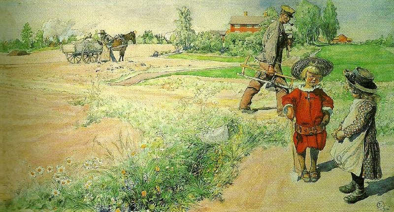 Carl Larsson esbjorn och bondflickan china oil painting image